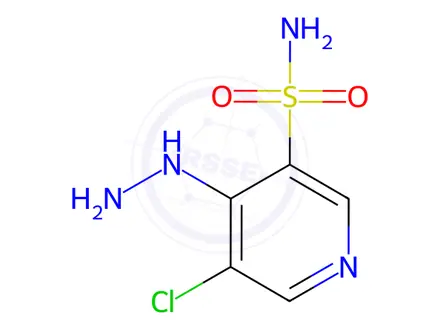 Chemical structure of 5-Chloro-4-hydrazinylpyridine-3-sulfonamide