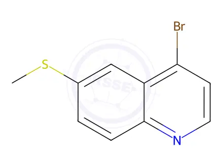 Chemical structure of 4-Bromo-6-(methylthio)quinoline
