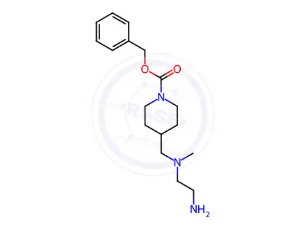 Chemical structure of Benzyl 4-(((2-aminoethyl)(methyl)amino)methyl)piperidine-1-carboxylate