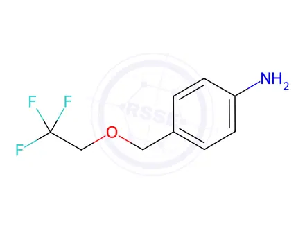 Chemical structure of {4-[(2,2,2-Trifluoroethoxy)methyl]phenyl}amine
