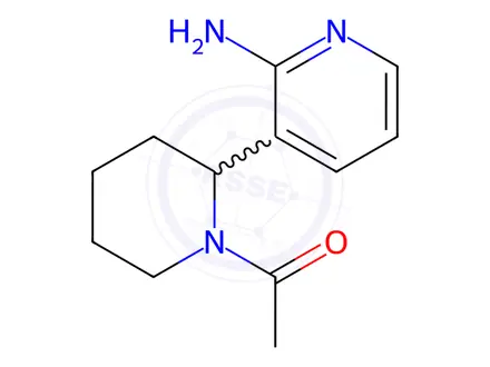 Chemical structure of 1-(2-(2-Aminopyridin-3-yl)piperidin-1-yl)ethanone