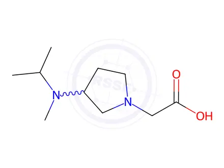 Chemical structure of 2-(3-(Isopropyl(methyl)amino)pyrrolidin-1-yl)acetic acid