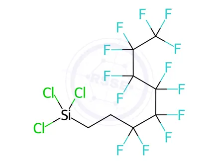 Chemical structure of 1H,1H,2H,2H-Perfluorooctyltrichlorosilane