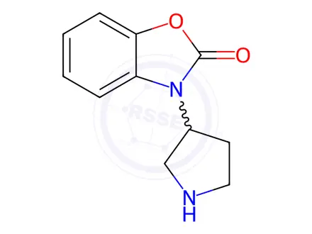 Chemical structure of 3-(pyrrolidin-3-yl)benzo[d]oxazol-2(3h)-one hydrochloride