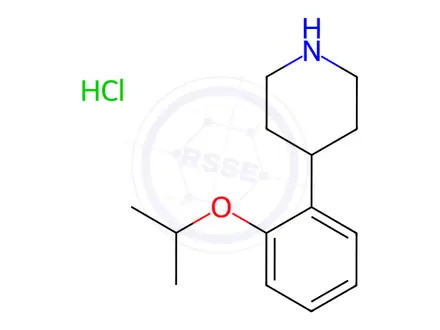 Chemical structure of Piperidine, 4-[2-(1-methylethoxy)phenyl]-