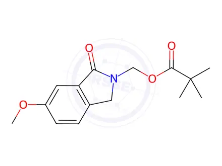 Chemical structure of (6-Methoxy-1-oxoisoindolin-2-yl)methyl pivalate