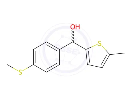 Chemical structure of (4-(Methylthio)phenyl)(5-methylthiophen-2-yl)methanol