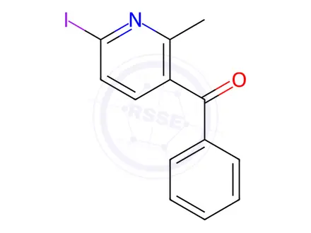 Chemical structure of (6-Iodo-2-methylpyridin-3-yl)(phenyl)methanone