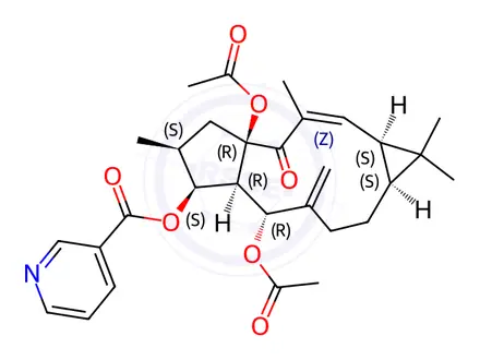 Chemical structure of Euphorbia factor L8
