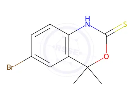 Chemical structure of 6-BROMO-4,4-DIMETHYL-1H-BENZO[D][1,3]OXAZINE-2(4H)-THIONE