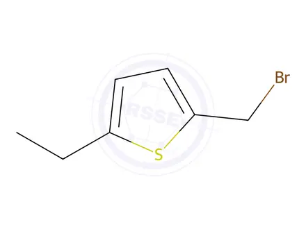 Chemical structure of Thiophene, 2-(bromomethyl)-5-ethyl-(9CI)