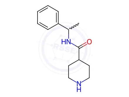Chemical structure of Piperidine-4-carboxylic acid (1-phenylethyl)-amide