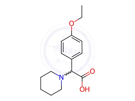 Chemical structure of 2-(4-Ethoxyphenyl)-2-(piperidin-1-yl)acetic acid