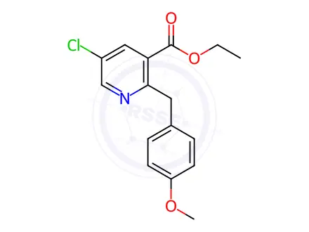 Chemical structure of Ethyl 5-chloro-2-(4-methoxybenzyl)nicotinate