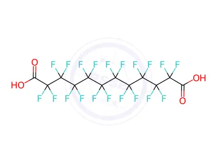 Chemical structure of Perfluoro-1,10-decanedicarboxylic acid
