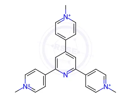Chemical structure of 2,4,6-Tri(pyridine-4-methyl iodide) pyridine