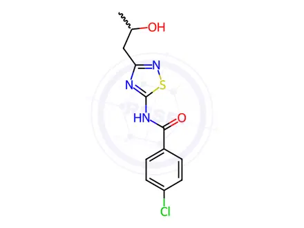 Chemical structure of 4-Chloro-N-(3-(2-hydroxypropyl)-1,2,4-thiadiazol-5-yl)benzamide