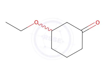 Chemical structure of Cyclohexanone, 3-ethoxy-(8CI,9CI)