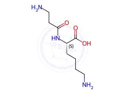 Chemical structure of H-beta-Ala-Lys-OH·HCl