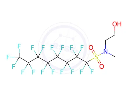 Chemical structure of N-(2-Hydroxyethyl)-N-methylperfluorooctanesulfonamide