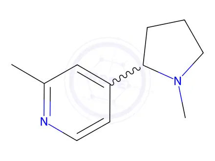 Chemical structure of 2-Methyl-4-(1-methylpyrrolidin-2-yl)pyridine