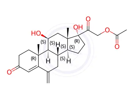 Chemical structure of Hydrocortisone Impurity 61