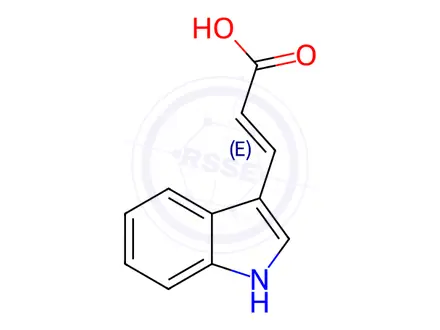 Chemical structure of 3-Indoleacrylic Acid