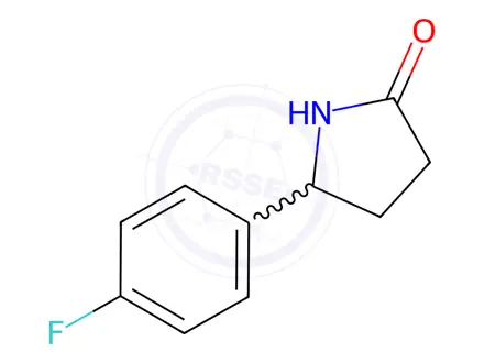 Chemical structure of 5-(4-Fluorophenyl)pyrrolidin-2-one