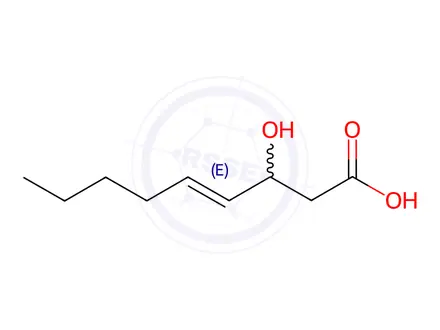 Chemical structure of (E)-3-Hydroxy-4-nonenoic Acid