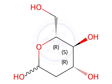 Chemical structure of (4R,5S,6R)-6-(hydroxymethyl)oxane-2,4,5-triol