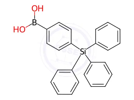 Chemical structure of (4-(Triphenylsilyl)phenyl)boronic acid