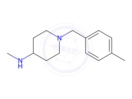 Chemical structure of Methyl-[1-(4-Methyl-benzyl)-piperidin-4-yl]-aMine hydrochloride