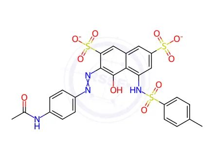 Chemical structure of ACID VIOLET 5