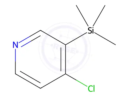 Chemical structure of 4-Chloro-3-(trimethylsilyl)pyridine