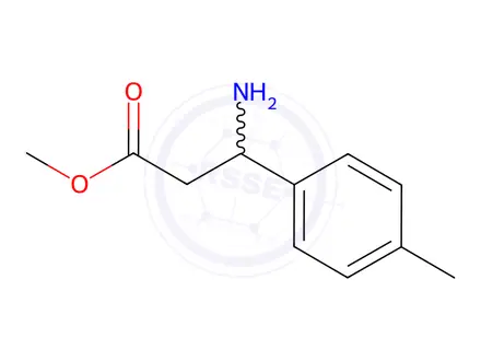 Chemical structure of methyl 3-amino-3-(4-methylphenyl)propanoate