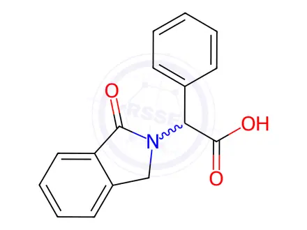 Chemical structure of 2-(1-oxoisoindolin-2-yl)-2-phenylacetic acid