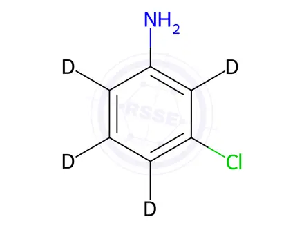Chemical structure of 3-Chloro-2,4,5,6-tetradeuteroaniline