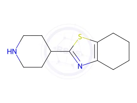 Chemical structure of 2-(piperidin-4-yl)-4,5,6,7-tetrahydro-1,3-benzothiazole