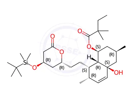 Chemical structure of 4-tert-Butyldimethylsilyl-4a’-hydroxy Simvastatin