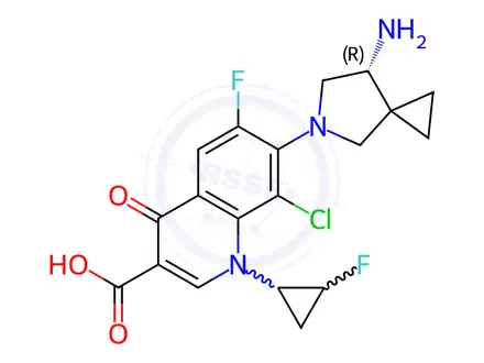 Chemical structure of Sitafloxacin Impurity 71