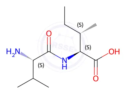 Chemical structure of L-Valyl-L-isoleucine