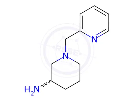 Chemical structure of 1-Pyridin-2-ylMethyl-piperidin-3-ylaMine dihydrochloride, 98+% C11H19Cl2N3, MW: 264.19