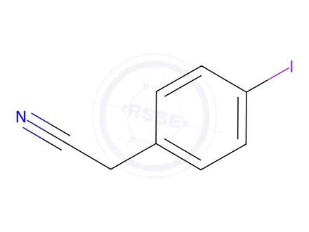 Chemical structure of 2-(4-Iodophenyl)acetonitrile