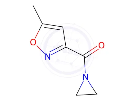 Chemical structure of Aziridine, 1-[(5-methyl-3-isoxazolyl)carbonyl]-(8CI)