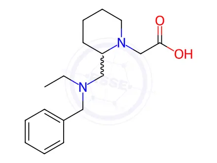 Chemical structure of 2-(2-((Benzyl(ethyl)amino)methyl)piperidin-1-yl)acetic acid