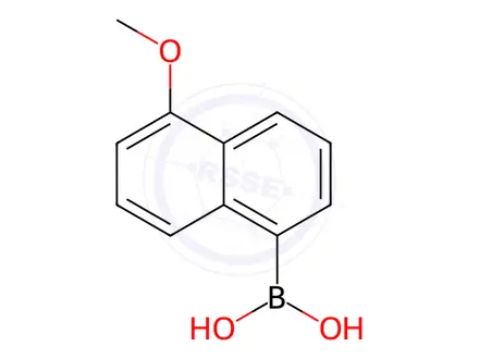 Chemical structure of (5-Methoxynaphthalen-1-yl)boronic acid