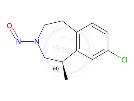 Chemical structure of Lorcaserin Hydrochloride Impurity 27 (N-Nitroso Lorcaserin)