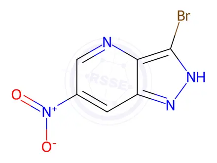 Chemical structure of 3-Bromo-6-nitro-1H-pyrazolo[4,3-b]pyridine