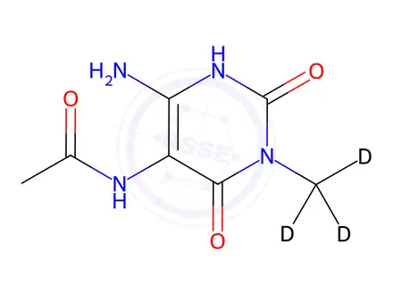 Chemical structure of Uracil Impurity 81-d3