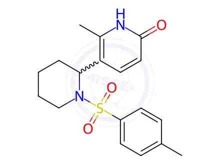 Chemical structure of 6-Methyl-5-(1-tosylpiperidin-2-yl)pyridin-2(1H)-one